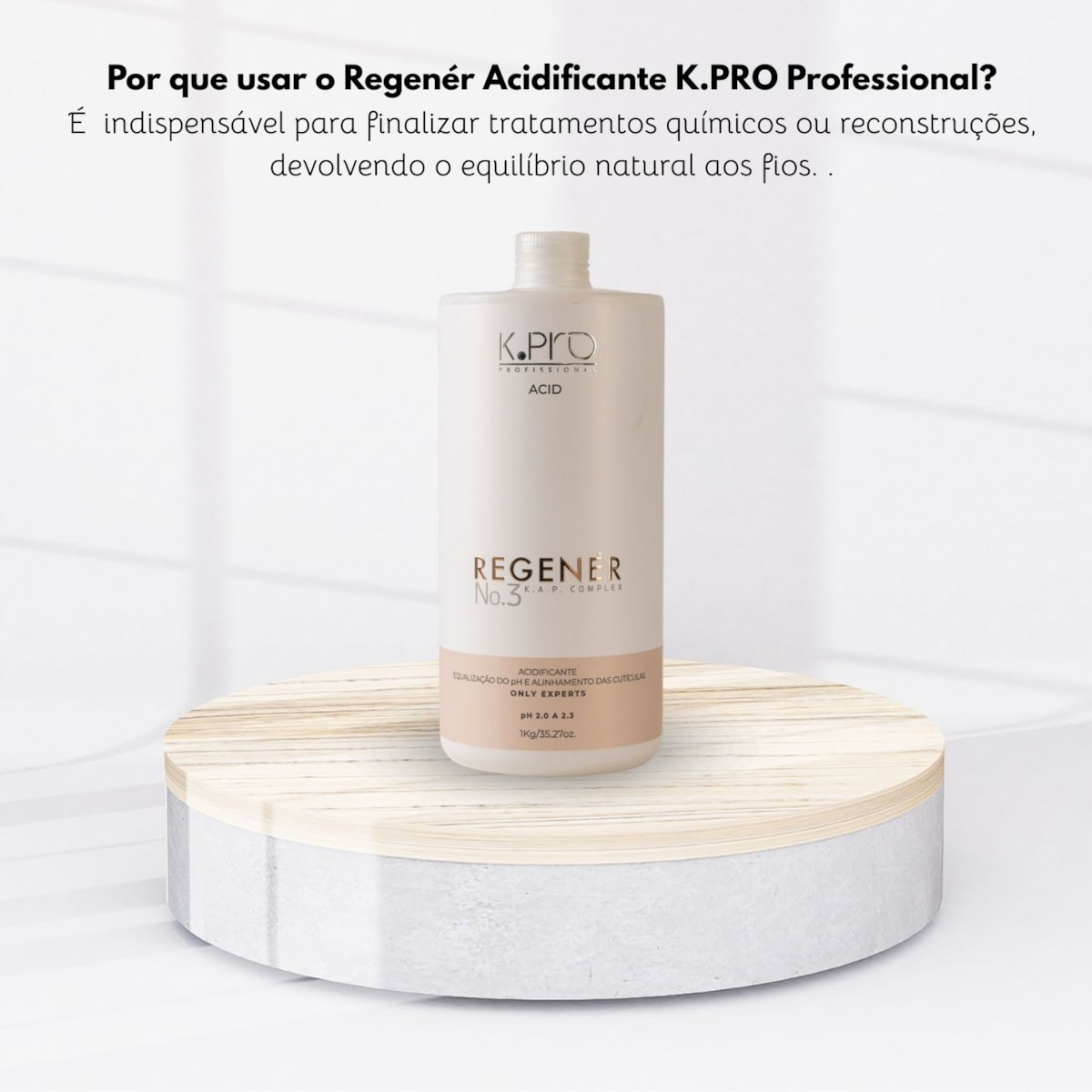 Acidificante K Pro Regenér Selagem Cuticular Brilho 1 L Acidificante K Pro Regenér Selagem Cuticular Brilho 1 L