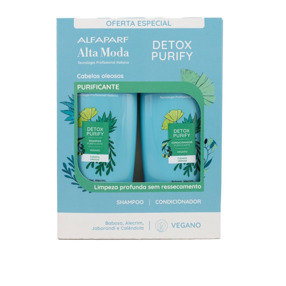 Alfaparf Alta Moda Detox Kit Shampoo e Condicionador 300ml