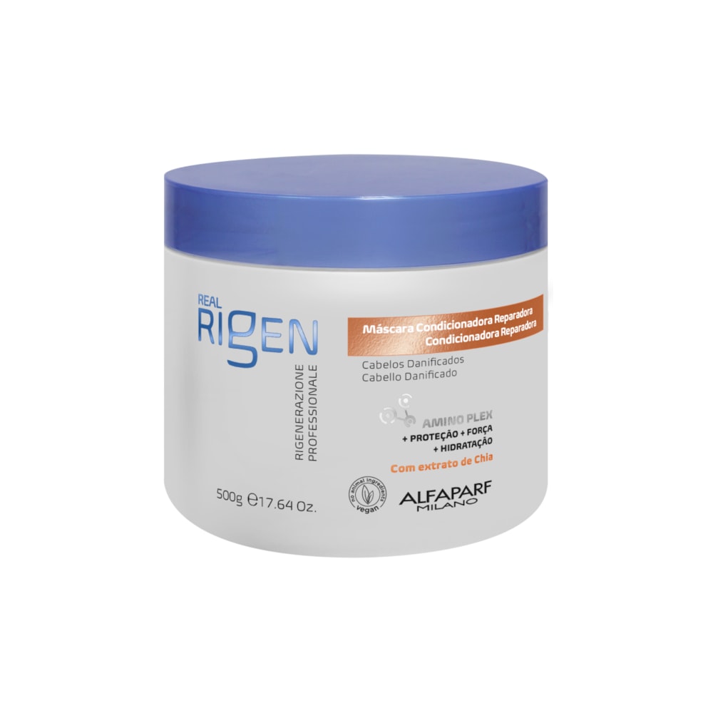 Alfaparf Real Rigen Máscara Condicionadora Reparadora 500g