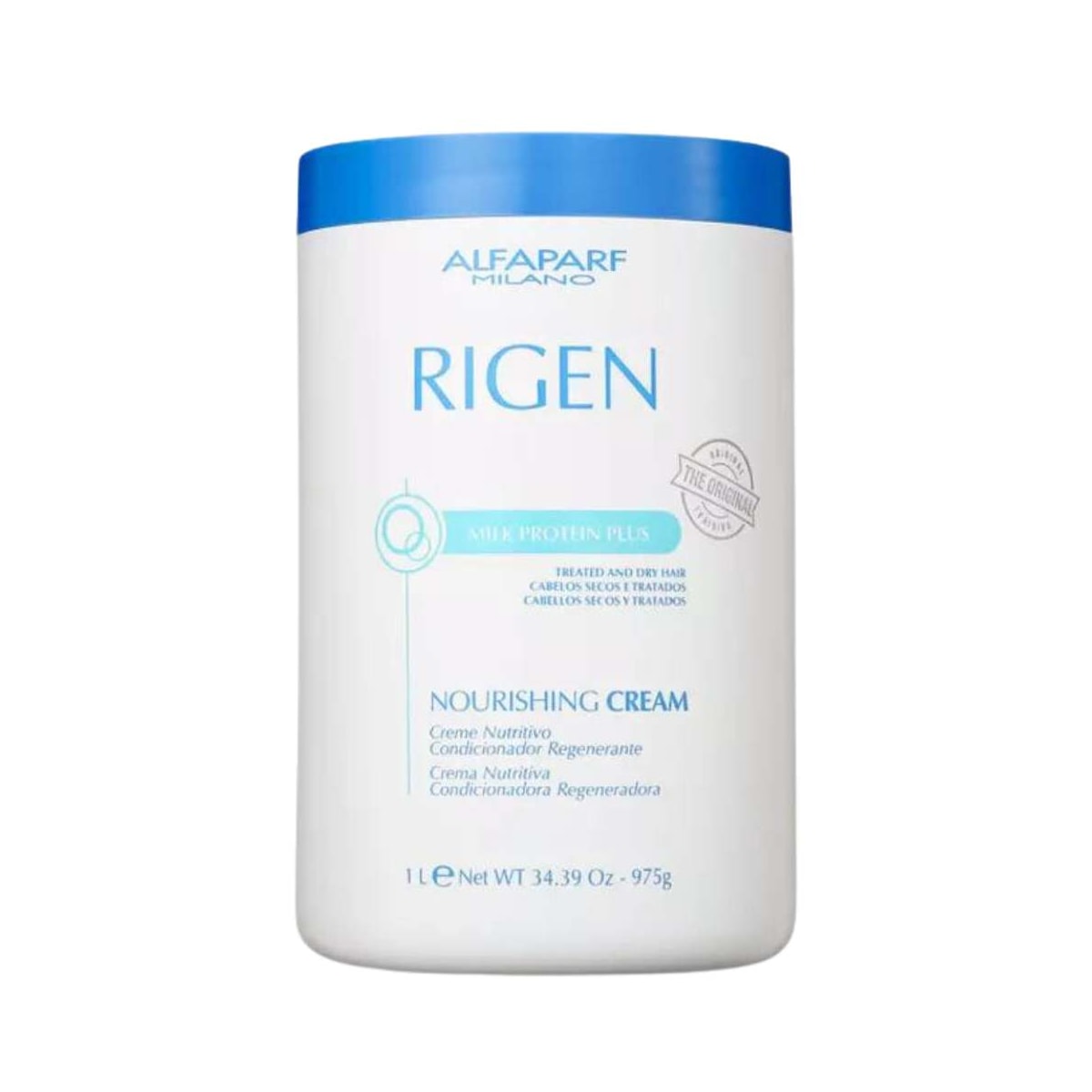Alfaparf Rigen Milk Protein Plus Nourishing Cream Máscara 1000ml Alfaparf Rigen Milk Protein Plus Nourishing Cream Máscara 1000ml