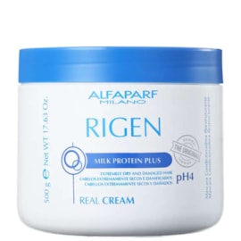 Alfaparf Rigen Milk Protein Plus Real Cream Ph 4  Máscara 500g Alfaparf Rigen Milk Protein Plus Real Cream Ph 4  Máscara 500g