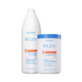 Alfaparf Rigen Restore System Restructuring Kit Shampoo 1000ml + Masc 1000ml Alfaparf Rigen Restore System Restructuring Kit Shampoo 1000ml + Masc 1000ml
