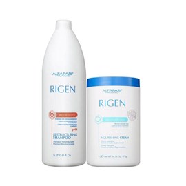 Alfaparf Rigen Shampoo Restore Restructuring 1000ml + Milk Protein Plus Nourishing Cream Mascara 1000ml