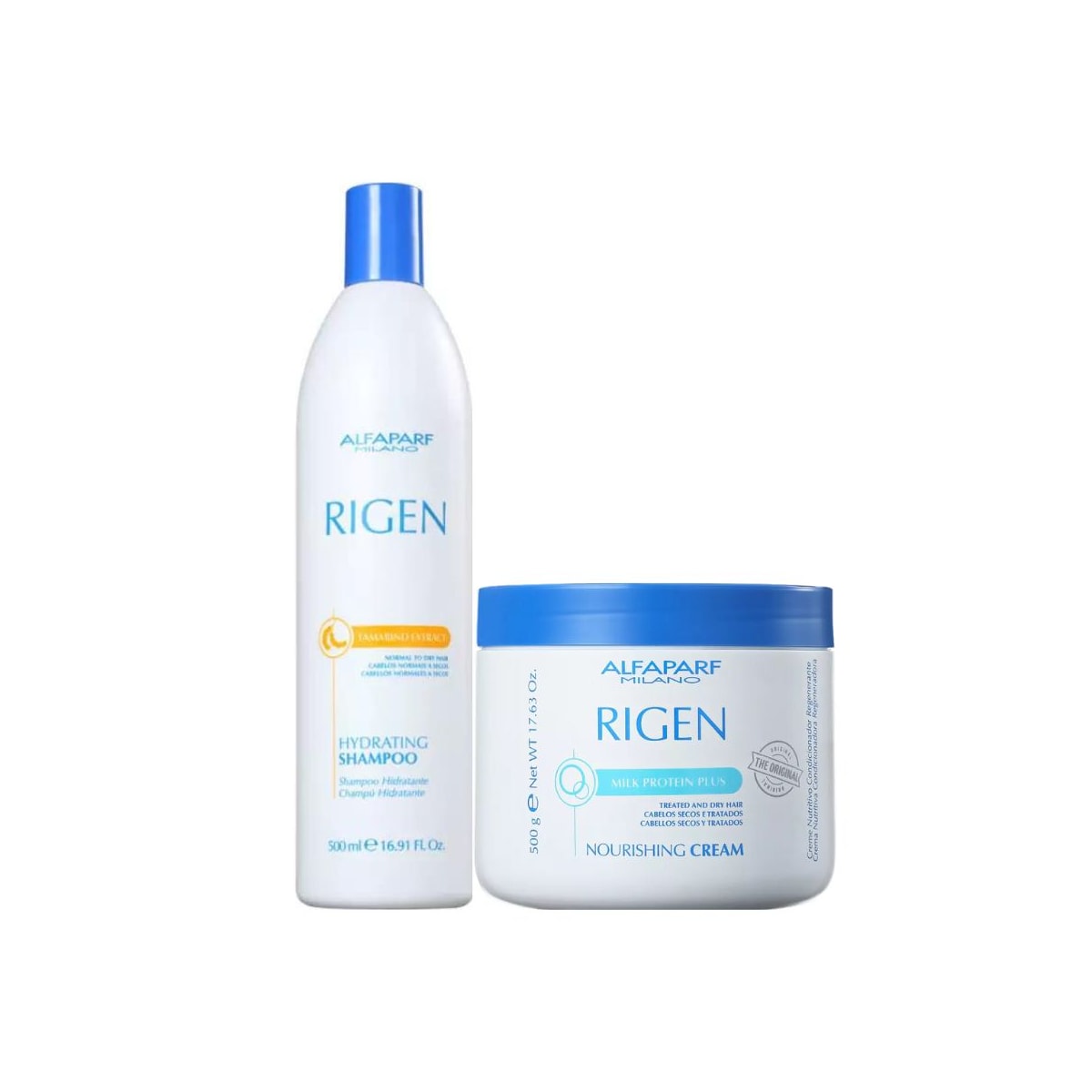 Alfaparf Rigen Shampoo Tamarind 500ml + Milk Protein Plus Nourishing Cream 500g Alfaparf Rigen Shampoo Tamarind 500ml + Milk Protein Plus Nourishing Cream 500g