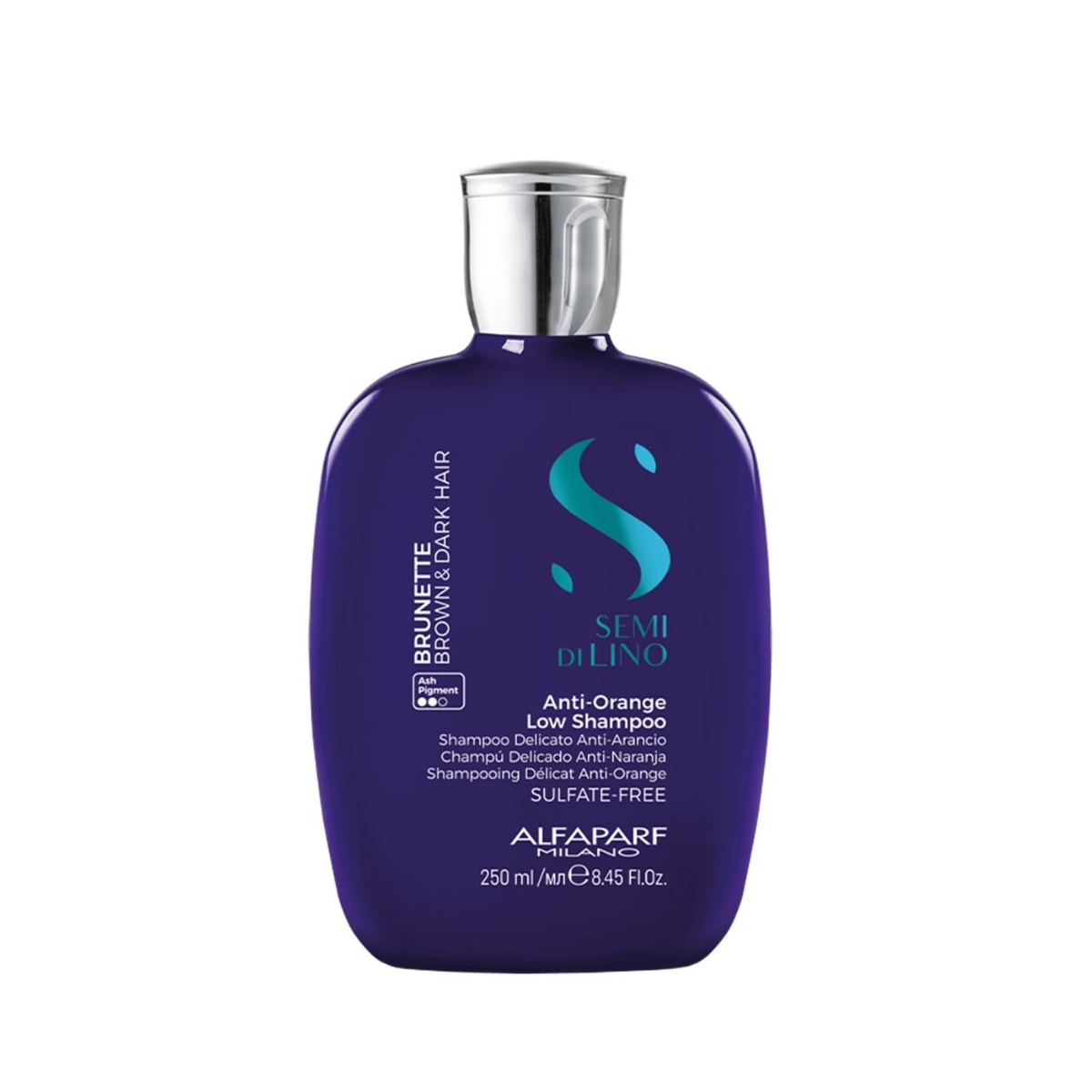 Alfaparf Semi Di Lino Brunette Anti-Orange Low Shampoo 250ml Alfaparf Semi Di Lino Brunette Anti-Orange Low Shampoo 250ml