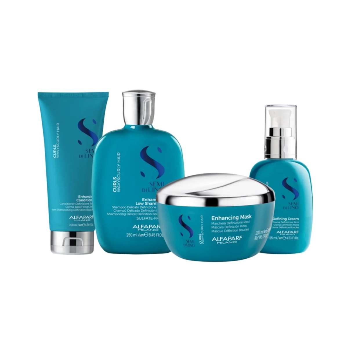 Alfaparf Semi di Lino Curls Kit Home Care (4 Produtos) Alfaparf Semi di Lino Curls Kit Home Care (4 Produtos)