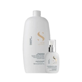 Alfaparf Semi Di Lino Diamond Illuminating Kit Shampoo 1L + Leave-in 125ml