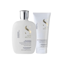 Alfaparf Semi Di Lino Diamond Illuminating Kit Shampoo 250ml + Condicionador 200ml