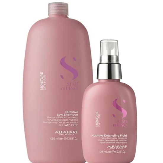 Alfaparf Semi di Lino Moisture Nutritive Kit Shampoo 1L + Leave-in 125ml