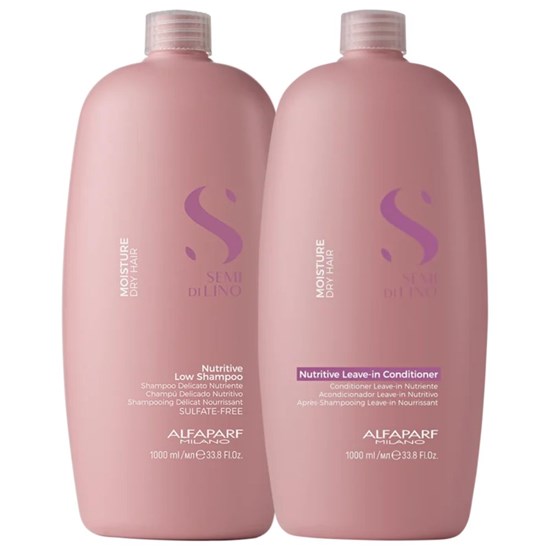 Alfaparf Semi di Lino Moisture Nutritive Shampoo 1L + Condicionador 1L