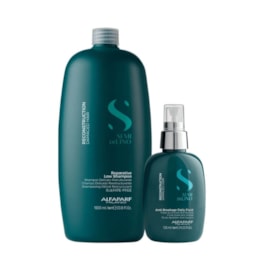 Alfaparf Semi Di Lino Reconstruction Reparative Shampoo 1000ml + Fluido 125ml Alfaparf Semi Di Lino Reconstruction Reparative Shampoo 1000ml + Fluido 125ml