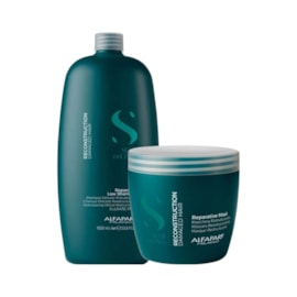 Alfaparf Semi Di Lino Reconstruction Reparative Shampoo 1000ml + Máscara 500ml