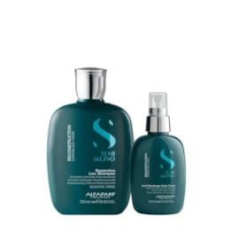 Alfaparf Semi Di Lino Reconstruction Reparative Shampoo 250ml + Fluido 125ml