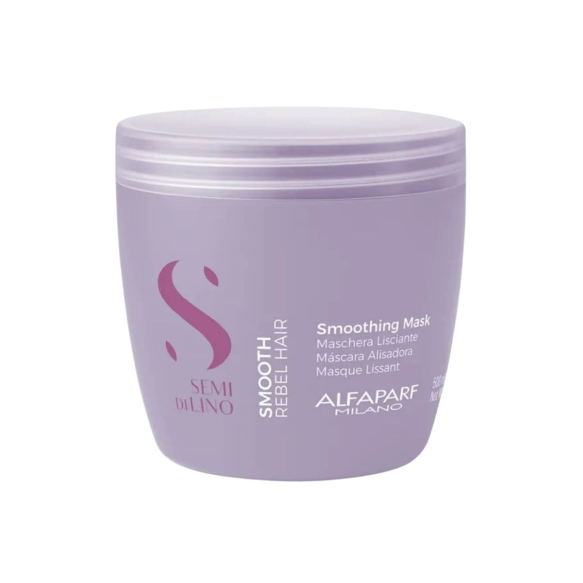 Alfaparf Semi Di Lino Smoothing Rebel Hair - Máscara Capilar 500ml Alfaparf Semi Di Lino Smoothing Rebel Hair - Máscara Capilar 500ml