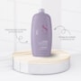 Alfaparf Semi Di Lino Smoothing Rebel Hair Shampoo 1000ml + Condicionador 1000ml