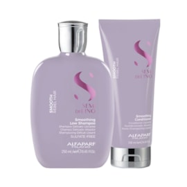 Alfaparf Semi Di Lino Smoothing Rebel Hair Shampoo 250ml + Condicionador 200ml Alfaparf Semi Di Lino Smoothing Rebel Hair Shampoo 250ml + Condicionador 200ml