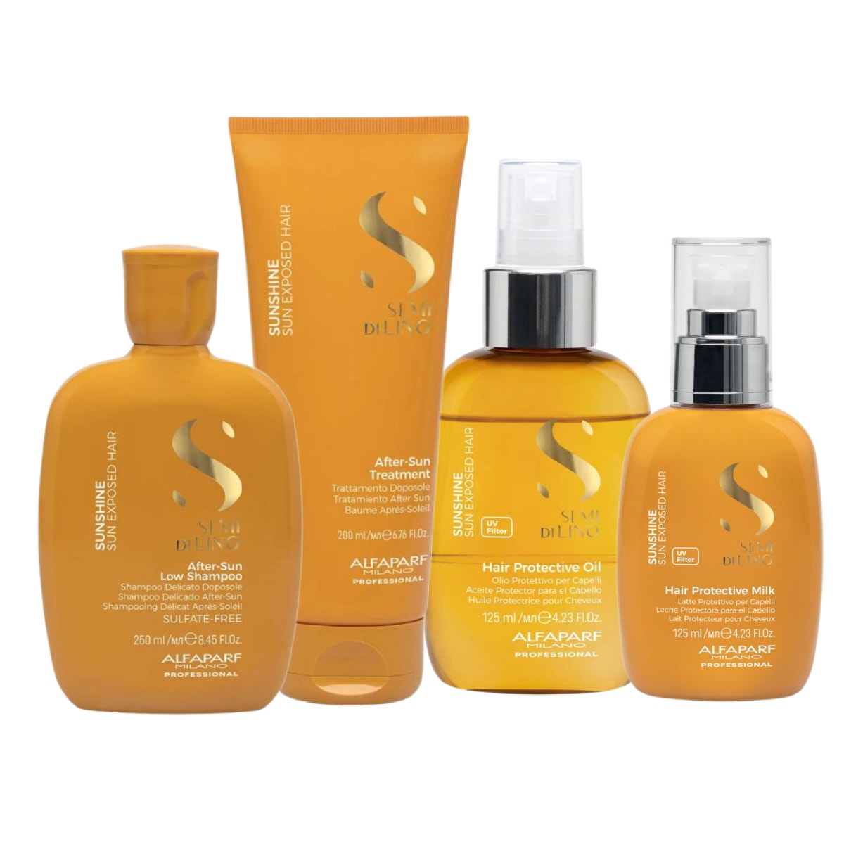 Alfaparf Semi Di Lino Sunshine Kit Home Care (4 Produtos) Alfaparf Semi Di Lino Sunshine Kit Home Care (4 Produtos)