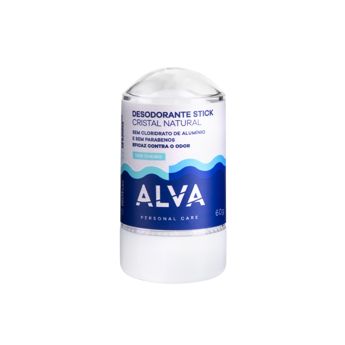 Alva Cristal Stick Desodorante Natural Sem Cheiro 60 g Alva Cristal Stick Desodorante Natural Sem Cheiro 60 g