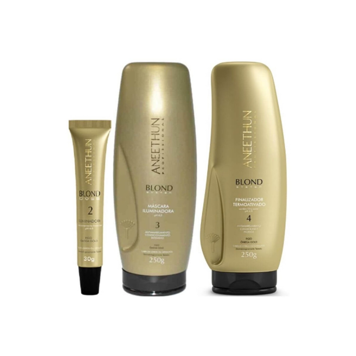 Aneethun Blond Dose Iluminadora 30g + Máscara 250g + Finalizador 250g