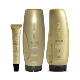 Aneethun Blond Dose Iluminadora 30g + Máscara 250g + Finalizador 250g Aneethun Blond Dose Iluminadora 30g + Máscara 250g + Finalizador 250g