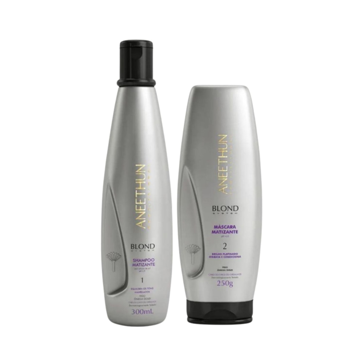 Aneethun Blond Shampoo Matizador 300ml + Máscara Matizadora 250g Aneethun Blond Shampoo Matizador 300ml + Máscara Matizadora 250g