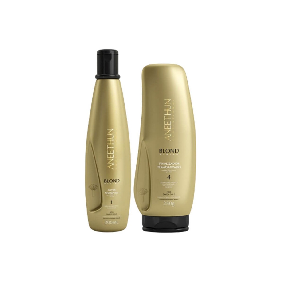 Aneethun Blond Shampoo Silver 300ml + Finalizador Termoativado 250g Aneethun Blond Shampoo Silver 300ml + Finalizador Termoativado 250g