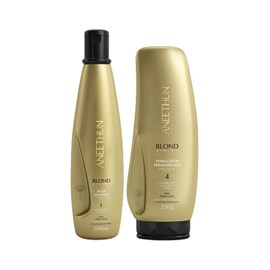 Aneethun Blond Shampoo Silver 300ml + Finalizador Termoativado 250g