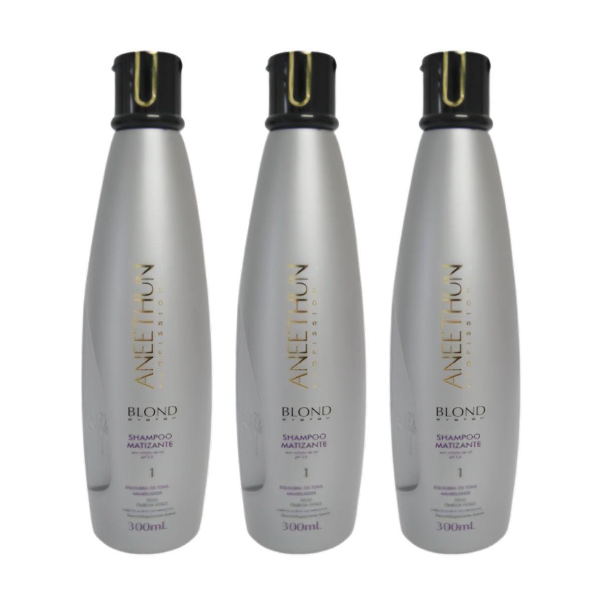 Aneethun Blond System Kit 3 Shampoo Matizador 300ml Aneethun Blond System Kit 3 Shampoo Matizador 300ml