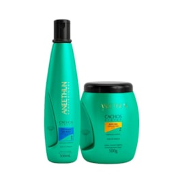 Aneethun Cachos Kit Co Wash 300ml + Máscara 500g Aneethun Cachos Kit Co Wash 300ml + Máscara 500g