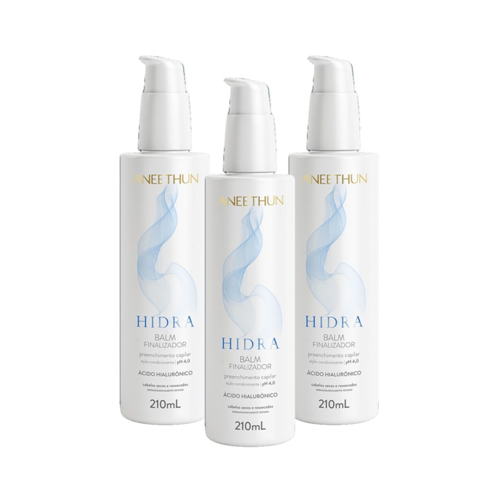 Aneethun Hidra ph 4,0 Kit 3 Balm Finalizador 210ml