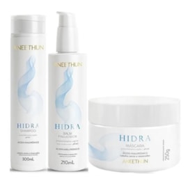 Aneethun Hidra Shampoo 300ml + Máscara 250g + Finalizador 210ml Aneethun Hidra Shampoo 300ml + Máscara 250g + Finalizador 210ml