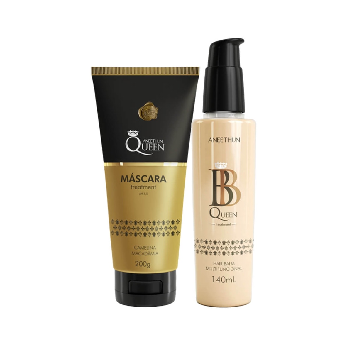 Aneethun Queen Kit Máscara + BB Cream Leave-in Aneethun Queen Kit Máscara + BB Cream Leave-in
