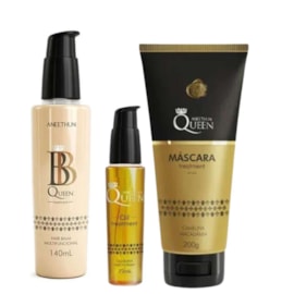 Aneethun Queen Kit Máscara + BB Cream Leave-in + Óleo Aneethun Queen Kit Máscara + BB Cream Leave-in + Óleo