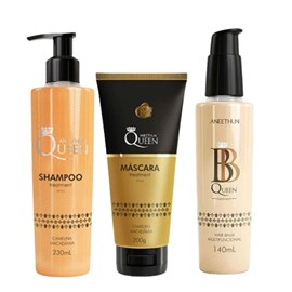 Aneethun Queen Kit Shampoo + Máscara + BB Queen Leave-in