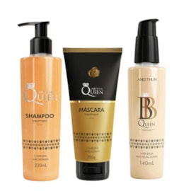 Aneethun Queen Kit Shampoo + Máscara + BB Queen Leave-in Aneethun Queen Kit Shampoo + Máscara + BB Queen Leave-in