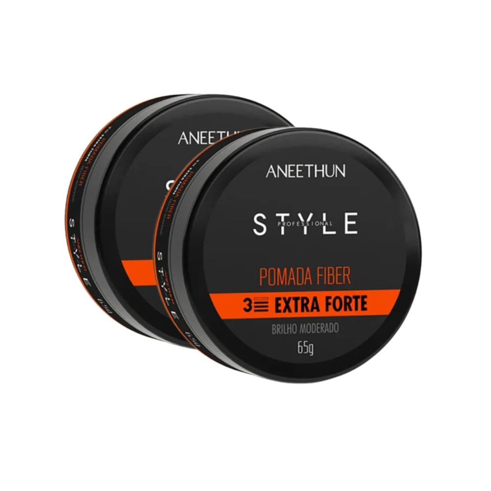 Aneethun Style Kit 2 Pomada Fiber Extra Forte 65g