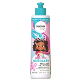 Ativador de Cachos Salon Line S.O.S Cachos kids Chiclete para Cabelo Cacheado 300 ml