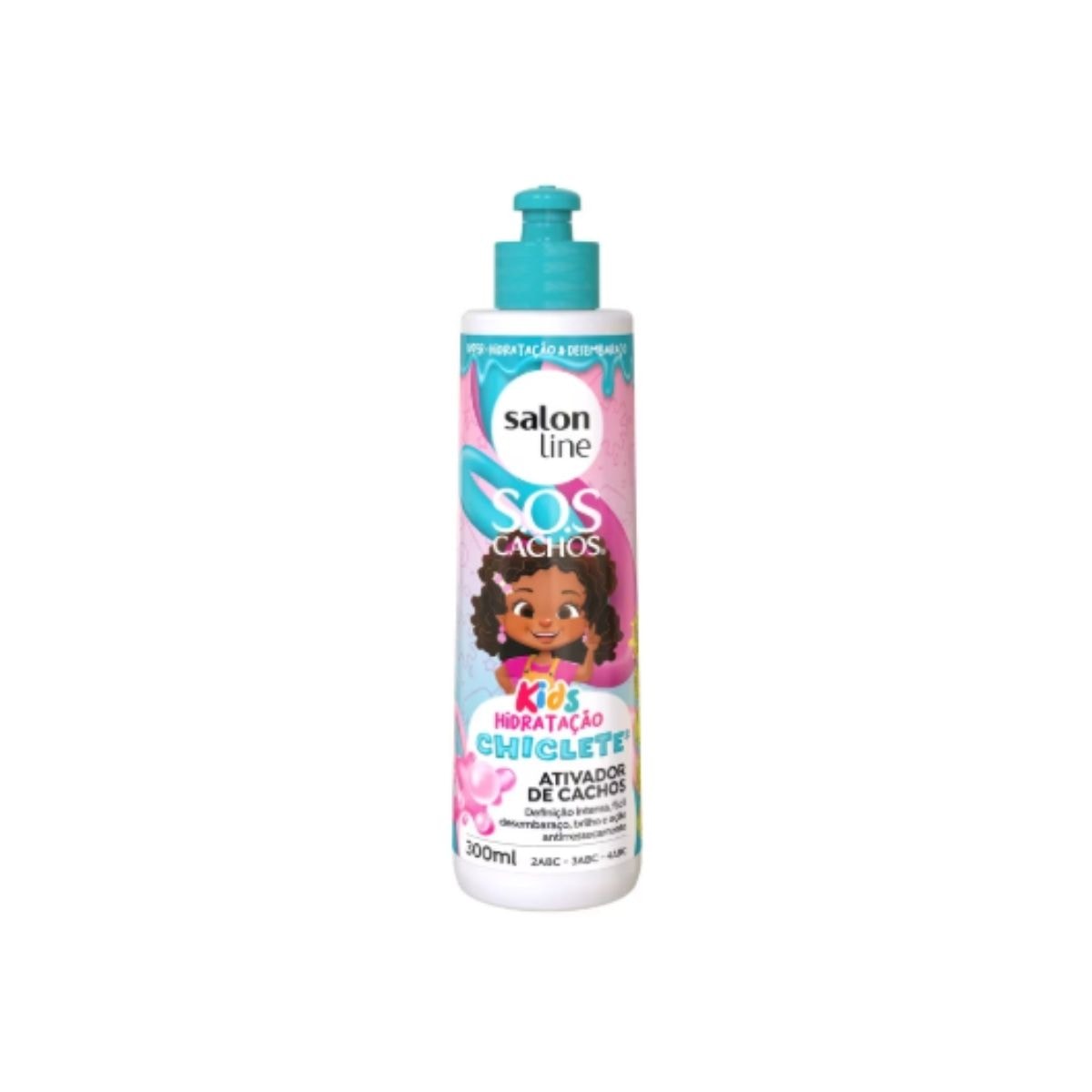Ativador de Cachos Salon Line S.O.S Cachos kids Chiclete para Cabelo Cacheado 300 ml