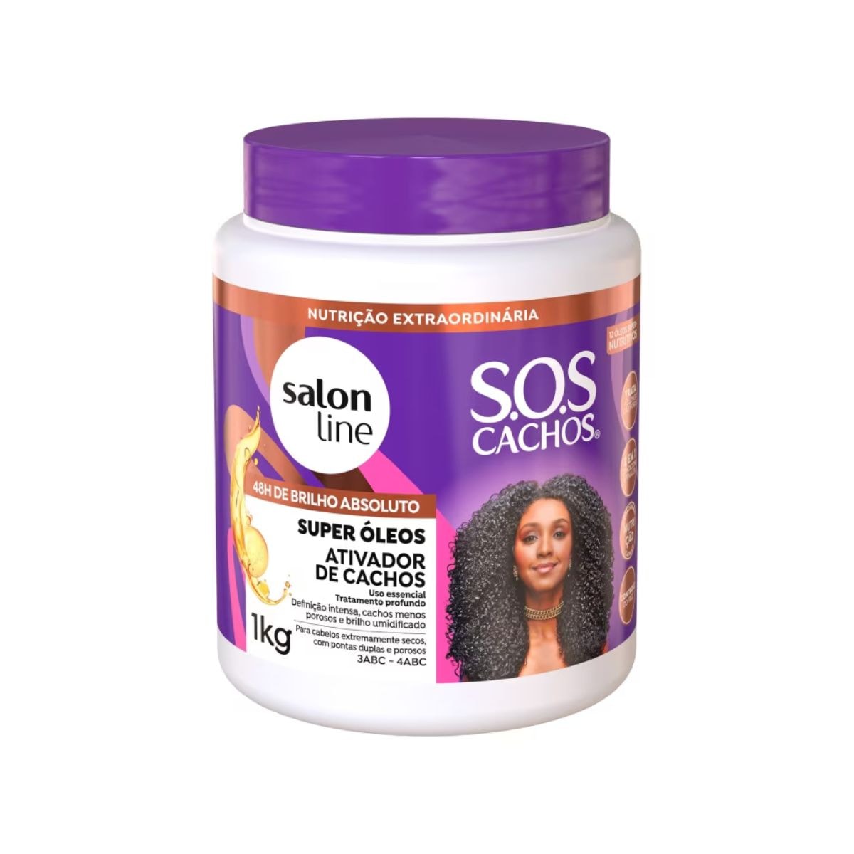 Ativador de Cachos Salon Line S.O.S Cachos Super Oleos para Cabelo Cacheado 1 Litro Ativador de Cachos Salon Line S.O.S Cachos Super Oleos para Cabelo Cacheado 1 Litro