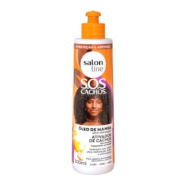 Ativador de Cachos Salon Line SOS Cachos Oleo de Manga para Cabelo Cacheado 300 ml