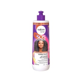 Ativador de Cachos Salon Line SOS Cachos Super Oleos 500 ml para Cabelo Cacheado