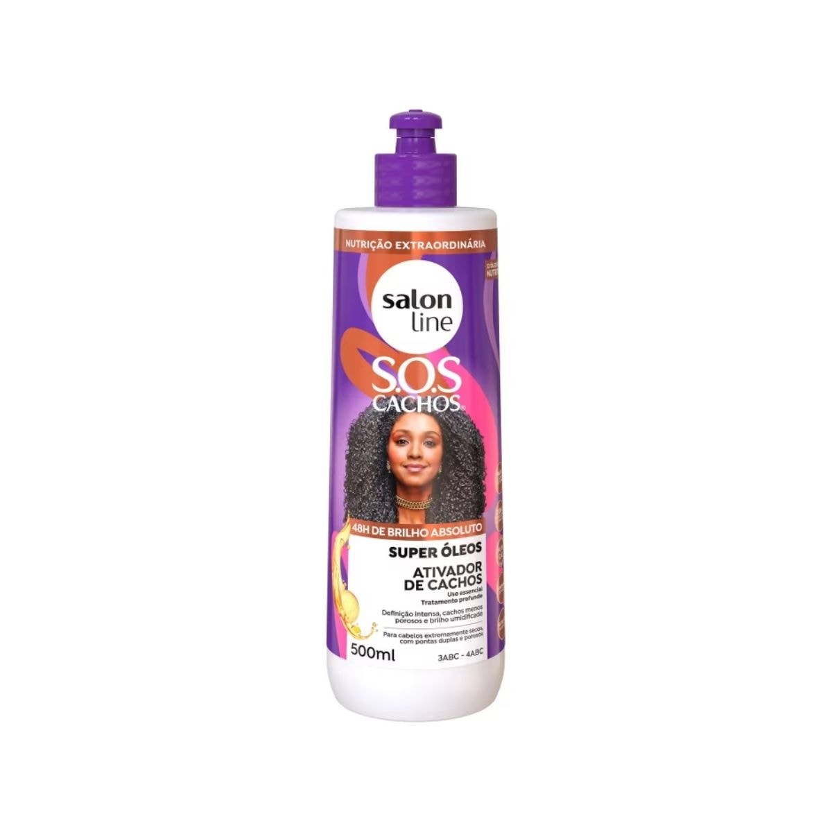 Ativador de Cachos Salon Line SOS Cachos Super Oleos 500 ml para Cabelo Cacheado Ativador de Cachos Salon Line SOS Cachos Super Oleos 500 ml para Cabelo Cacheado