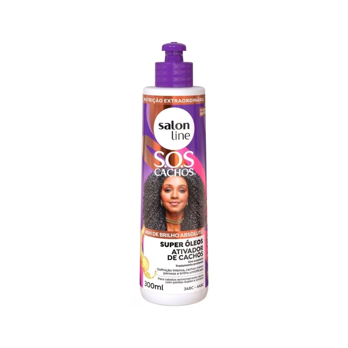 Ativador de Cachos Salon Line SOS Cachos Super Oleos para Cabelo Cacheado 300 ml Ativador de Cachos Salon Line SOS Cachos Super Oleos para Cabelo Cacheado 300 ml