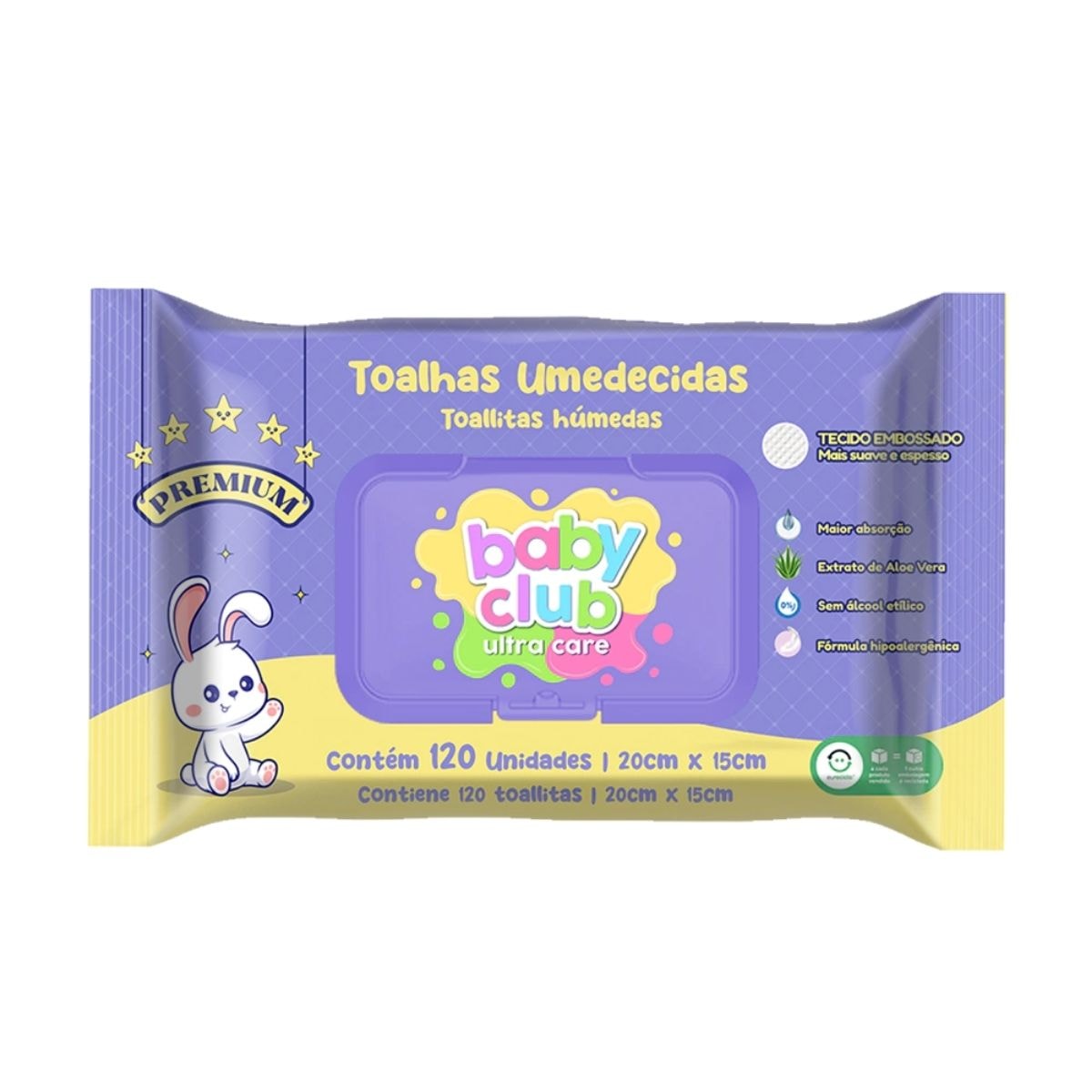 Baby Club Toalhas Umedecidas Premium 120 Folhas Baby Club Toalhas Umedecidas Premium 120 Folhas