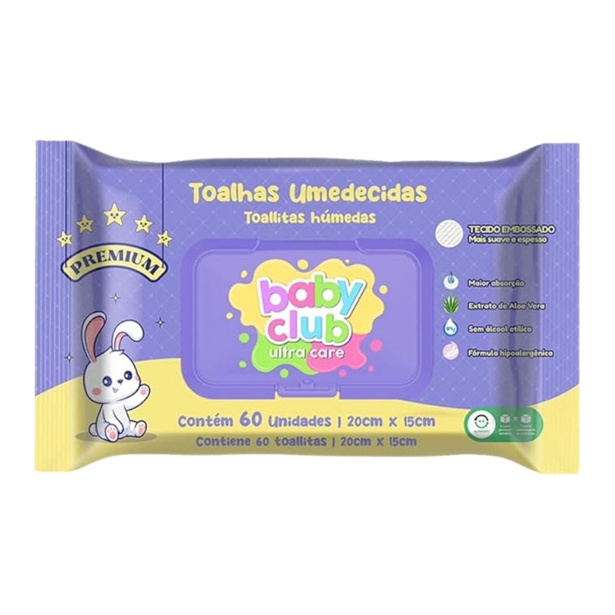 Baby Club Toalhas Umedecidas Premium 60 Folhas Baby Club Toalhas Umedecidas Premium 60 Folhas