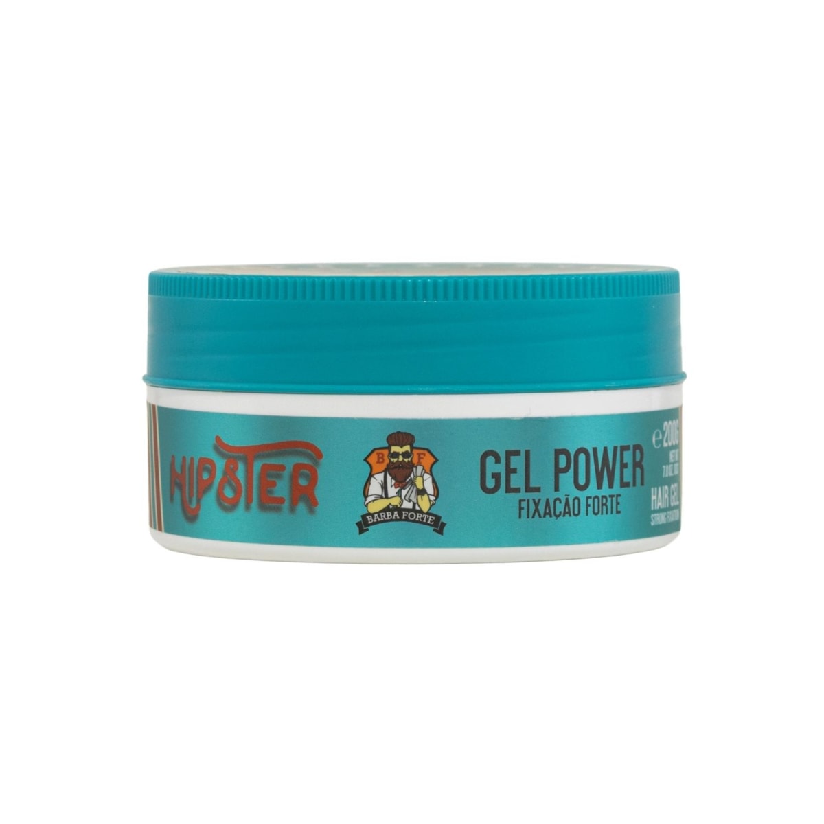 Barba Forte Hipster Gel Power Fixação e Brilho 200 g Barba Forte Hipster Gel Power Fixação e Brilho 200 g