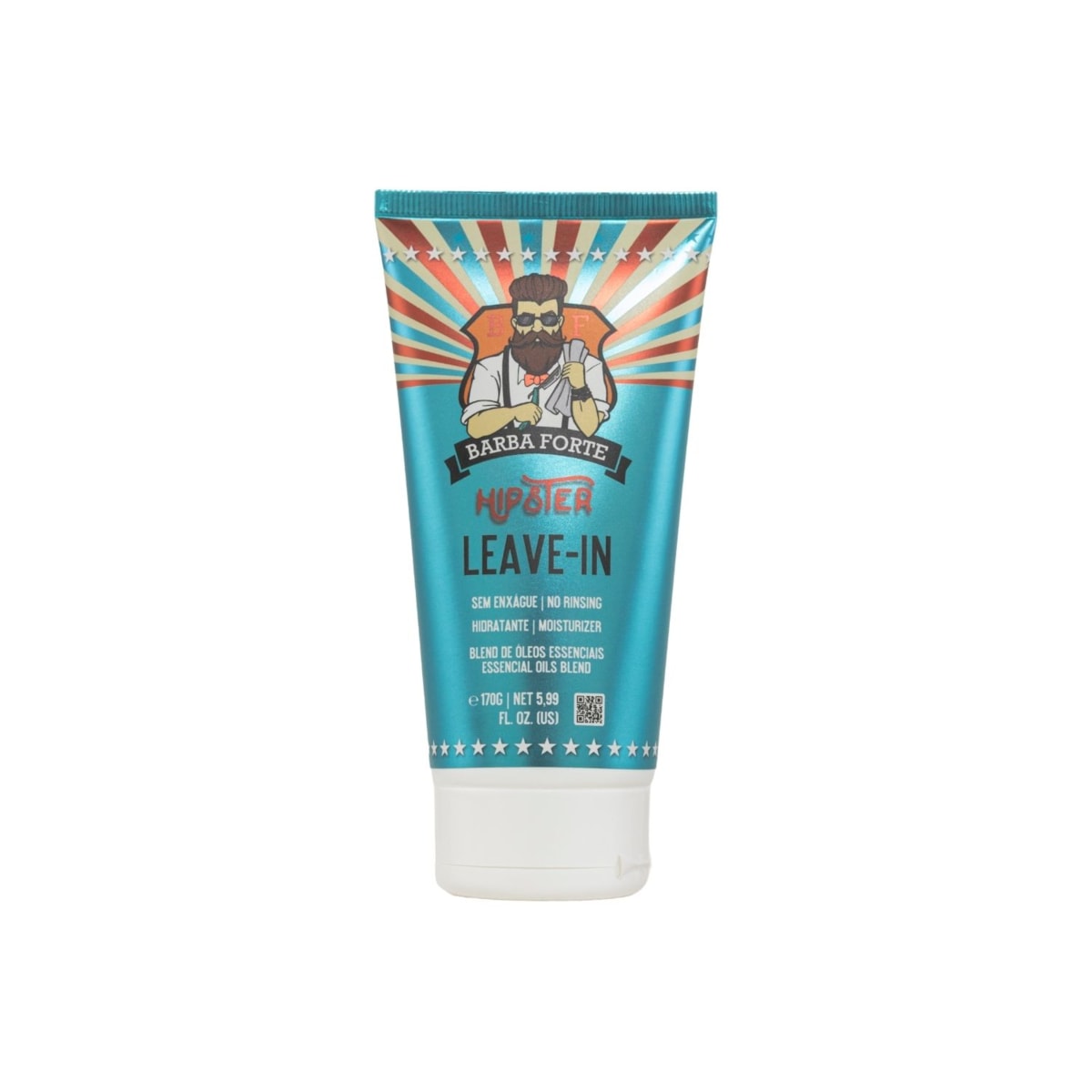 Barba Forte Hipster Leave-in Hidratação e Definição 170 g