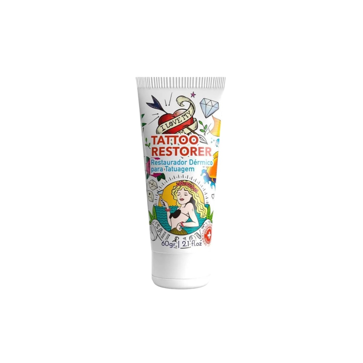 Barba Forte Tattoo Restorer Hidratação e Proteção 60 g