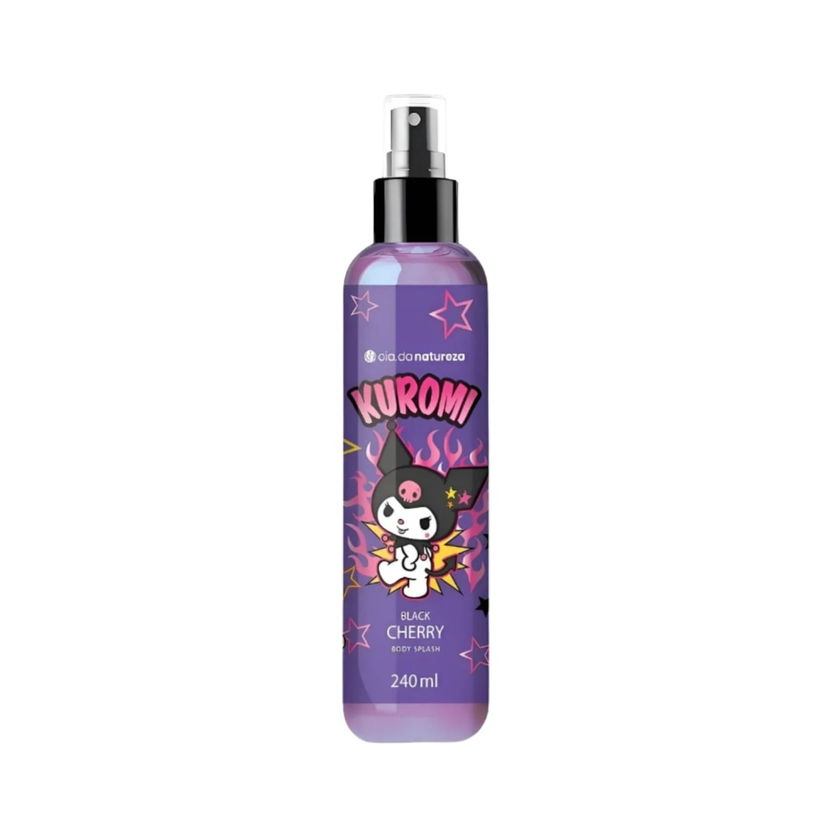 Body Splash Cia da Natureza Kuromi Black Cherry 240 ml Body Splash Cia da Natureza Kuromi Black Cherry 240 ml
