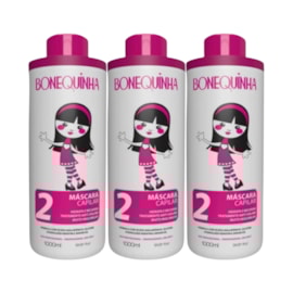Bonequinha Escandalosa Passo 2 Kit 3 Máscara Capilar 1000ml